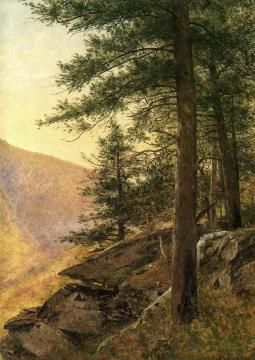 Hemlocks in the Catskills Artwork by Thomas Worthington Whittredge