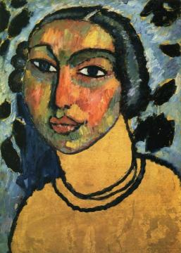 A Jewish Maiden Artwork by Alexej Jawlensky