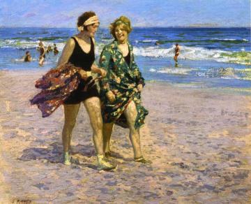 Blonde and Brunette Artwork by Edward Potthast
