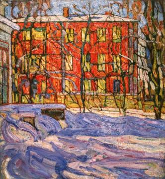 Red House, Petrograd Artwork by Abraham A. Manievich