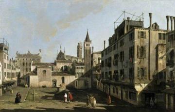 Campo San Stin, Venice Artwork by Bernardo Bellotto