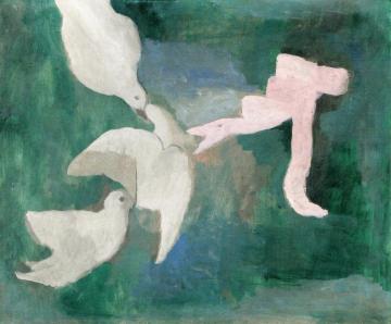 Doves Artwork by Marie Laurencin