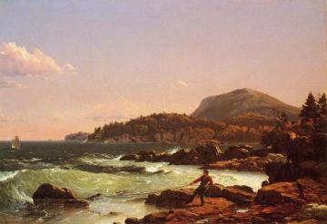 View of Newport Mountain, Mount Desert Artwork by Frederic Edwin Church
