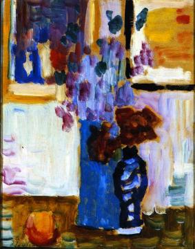 Blue Vase Artwork by Alexej Jawlensky