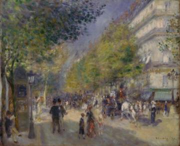 The Great Boulevards Artwork by Pierre Auguste Renoir