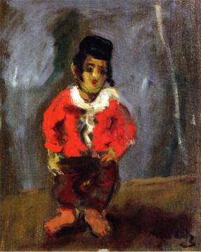 Boy with Red Waistcoat Artwork by Mané-Katz