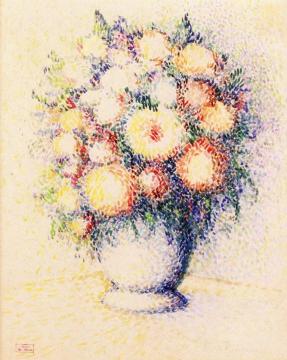 Vase of Flowers Artwork by Hippolyte Petitjean