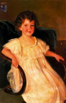 Retrato De María Del Pilar Piniés Y Roca De Togores Artwork by Jose Mongrell Torrent