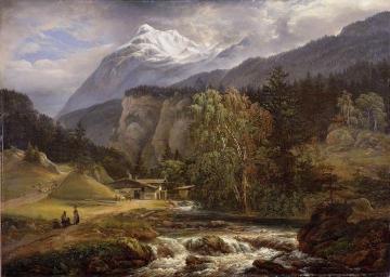 Alpine Landscape Artwork by Johan Christian Dahl
