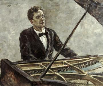 Pianist Vladimir Sofronitsky Artwork by Pyotr Konchalovsky