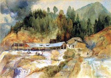 Trojes Mine Artwork by Thomas Moran