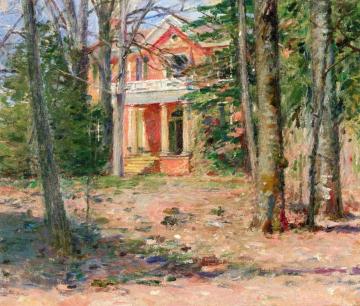 House in Virginia Artwork by Theodore Robinson