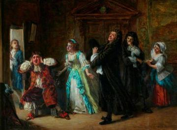 Scene from Molière's 'Le Medecin Malgré Lui' Artwork by William Maw Egley