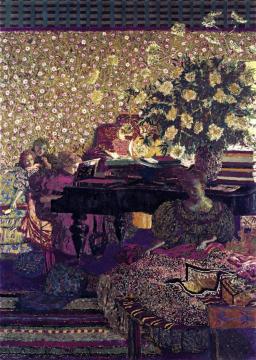 Figures in an Interior: Music Artwork by Edouard Vuillard
