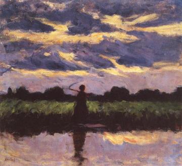 Before the Thunderstorm Artwork by Jozsef Koszta