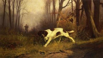 Dog with Hunter Artwork by Edmund Henry Osthaus