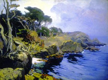 Mist-Veiled Days, Monterey Artwork by Franz Bischoff