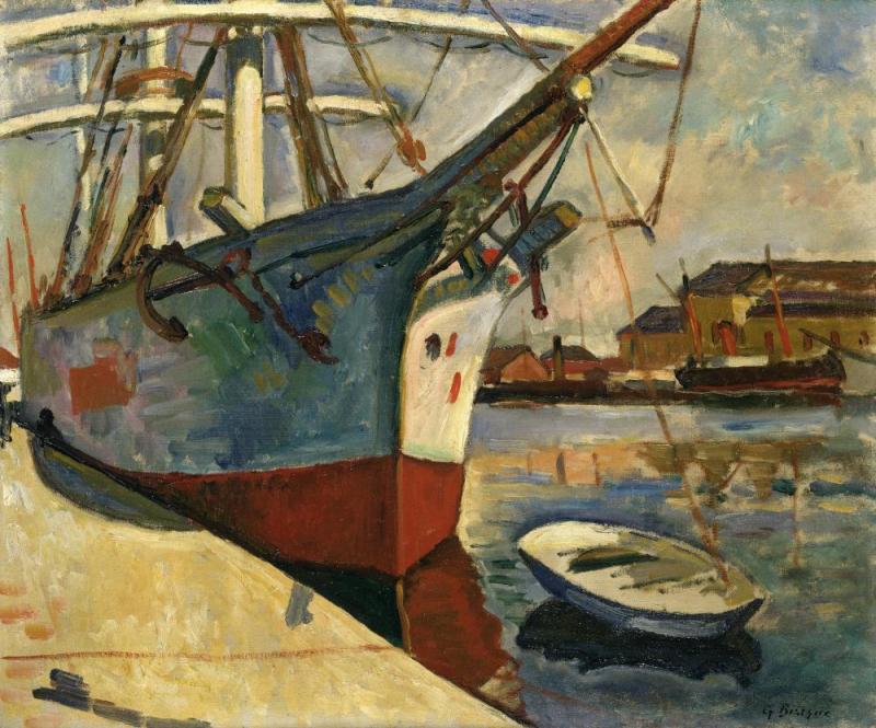 Ship At Le Havre Artwork by Georges Braque