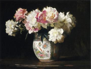 Still Life With Peonies Artwork by Edmund Tarbell