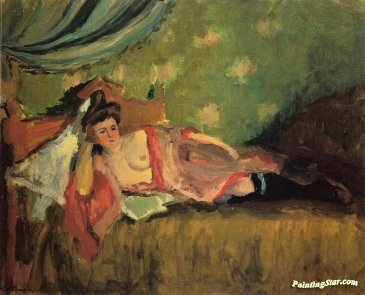 Resting Model Artwork by Charles Camoin