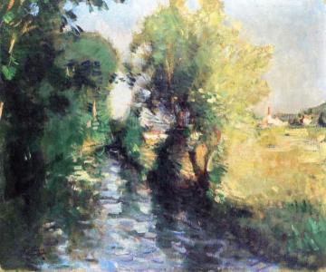 Banks of the Avre Artwork by Pierre Eugène Montézin