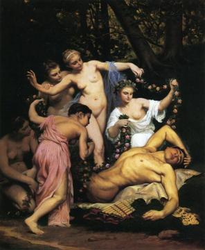 Pan's Summer Artwork by Emile-Jean-Baptiste-Phillipe Bin