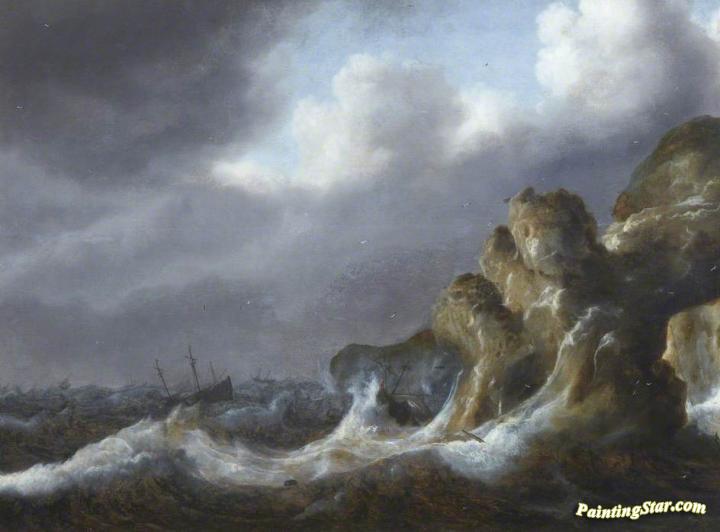 Shipwreck Artwork by Ludolf Bakhuizen