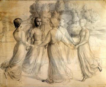 Rays Of Sunlight Artwork by Louis Janmot