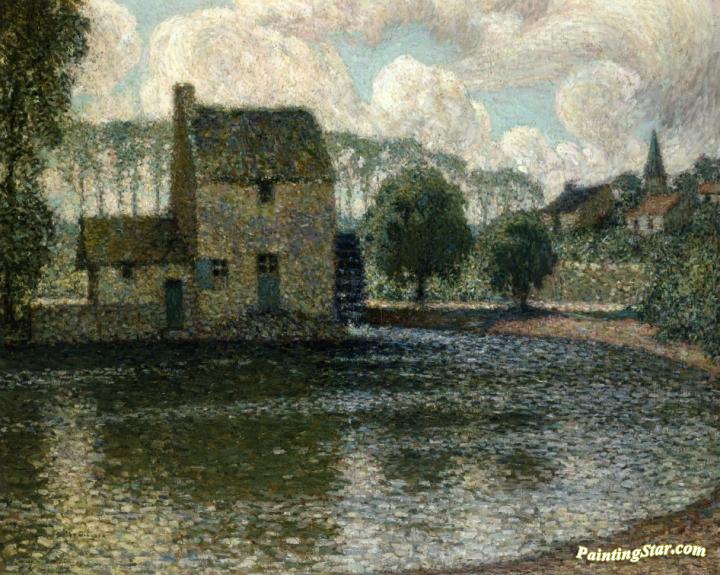 The Grey Mill, Montreuil-Bellay Artwork by Henri Le Sidaner