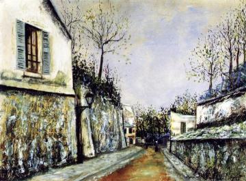 Rue Saint-Vincent in Montmartre Artwork by Maurice Utrillo