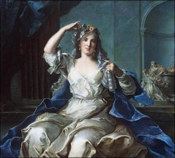 Portrait of a Lady as a Vestal Virgin Artwork by Jean-Marc Nattier