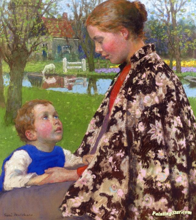 Mother and Child Artwork by Gari Melchers