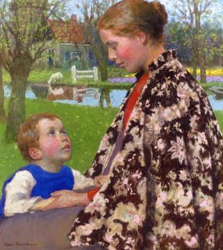 Mother and Child Artwork by Gari Melchers