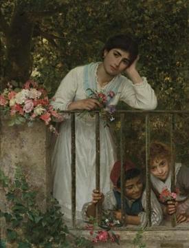 Gathering Bouquets Artwork by Sophie Anderson