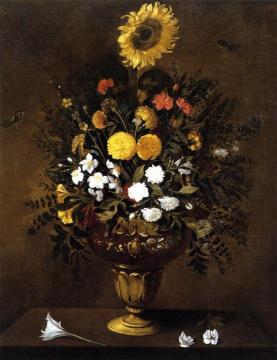 Vase Of Flowers Artwork by Pedro de Camprobin
