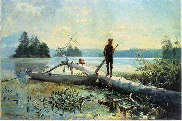 The Trapper, Adirondacks Artwork by Winslow Homer