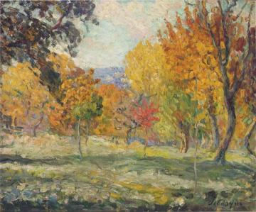 Lanscape With Trees Artwork by Henri Lebasque