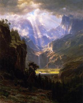 Rock Mountains Artwork by Albert Bierstadt