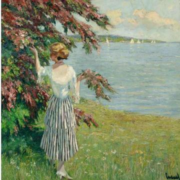 At the Lake Artwork by Edward Cucuel