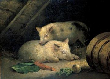 Pigs Artwork by George Morland