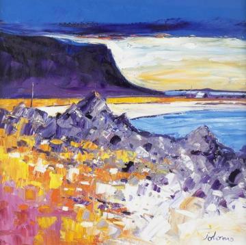 Quite Day Gribun, Mull Artwork by John Lowrie Morrison