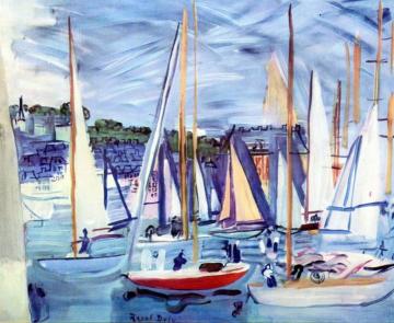 The Basin Of Deauville Artwork by Raoul Dufy
