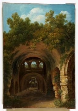 Ruins of a Roman Bath or Reservoir Artwork by Louis Gauffier