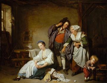 Broken Eggs Artwork by Jean-Baptiste Greuze