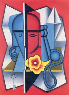 Head and Game of Skittles Artwork by Jean Metzinger