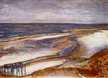 Beach Landscape Artwork by Max Beckmann