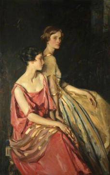 Sisters Artwork by Wilfred Gabriel De Glehn