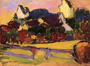 View of Murnau Artwork by Alexej Jawlensky