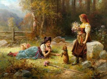 Obedience Artwork by Hans Zatzka