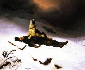 The Dead Miner Artwork by Charles Christian Nahl